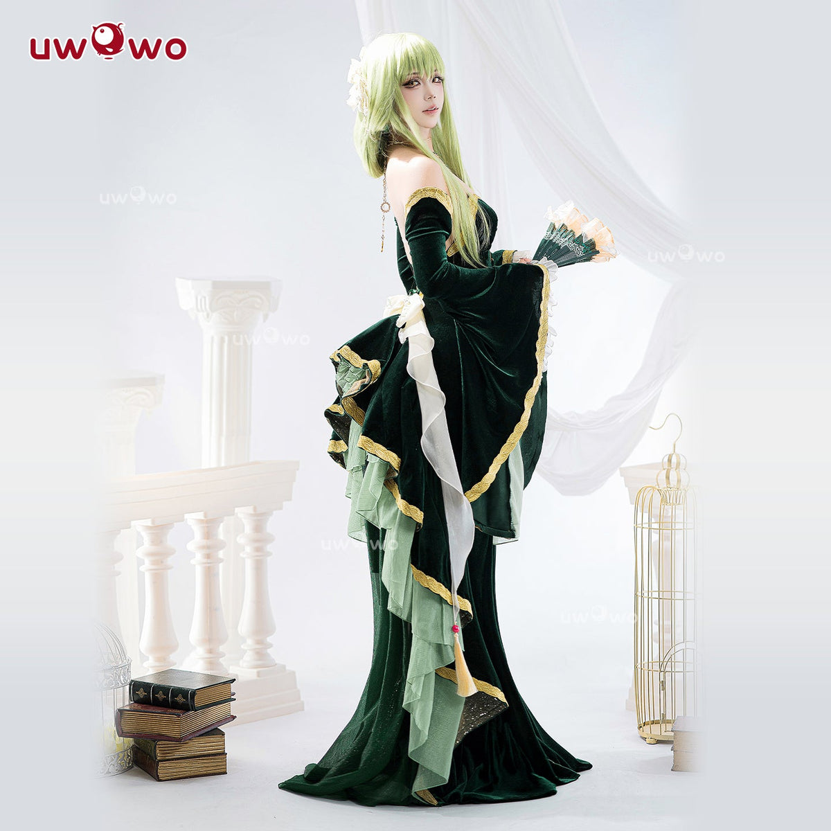 [Last Batch] 【Special Discount】S-3XL INSTOCK Uwowo Code Geass: C.C. CC Court Style Gown Cosplay Costume