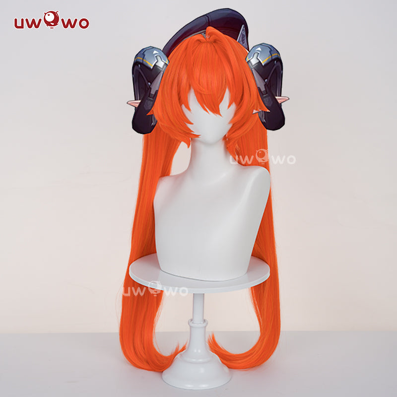 【Clearance】Uwowo Game Zenless Zone Zero Orphie Cosplay Wig Long Orange Hair