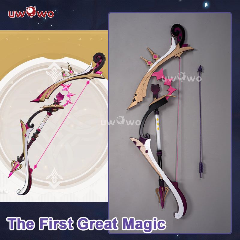 【Clearance】Uwowo Genshin Impact Weapons Lyney Props The First Great Magic Bow Arrow