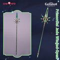 【Clearance】Uwowo Game Genshin Impact Weapons Xiao Primordial Jade Winged-Spear Cosplay Props Polearms Props