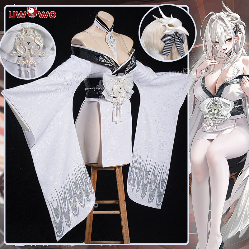 INSTOCK Uwowo Game Azur Lane IJN Hakuho Kimono Style Cosplay Costume