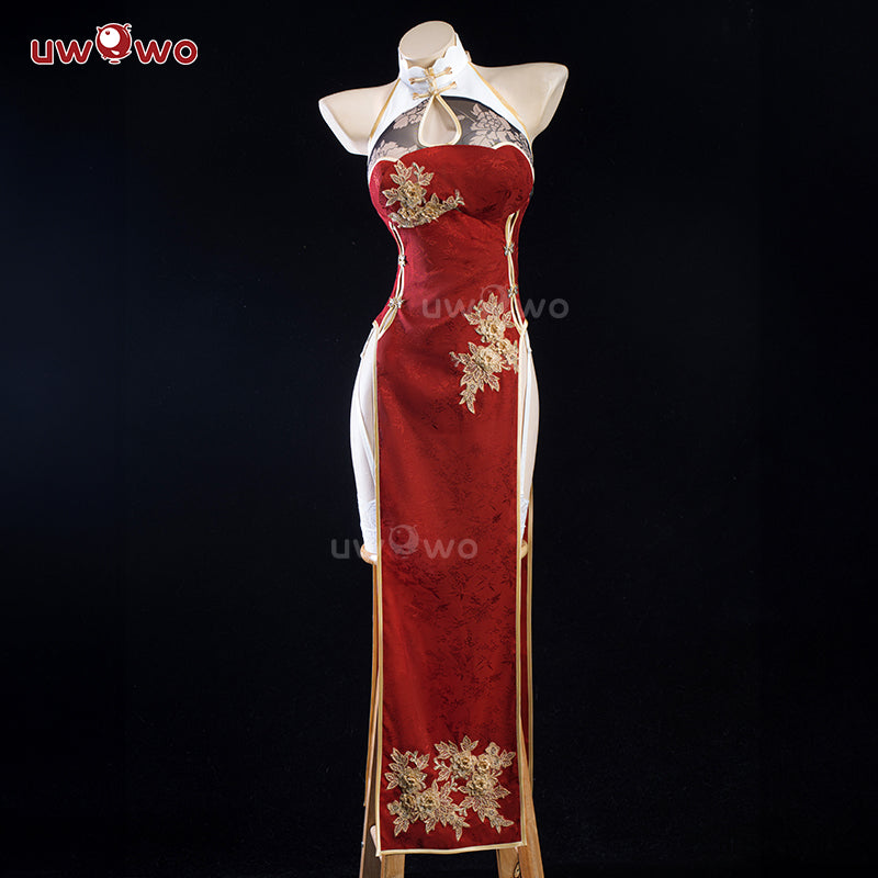 INSTOCK Uwowo Azur Lane Cheshire New Year Cheongsam Cosplay Costume