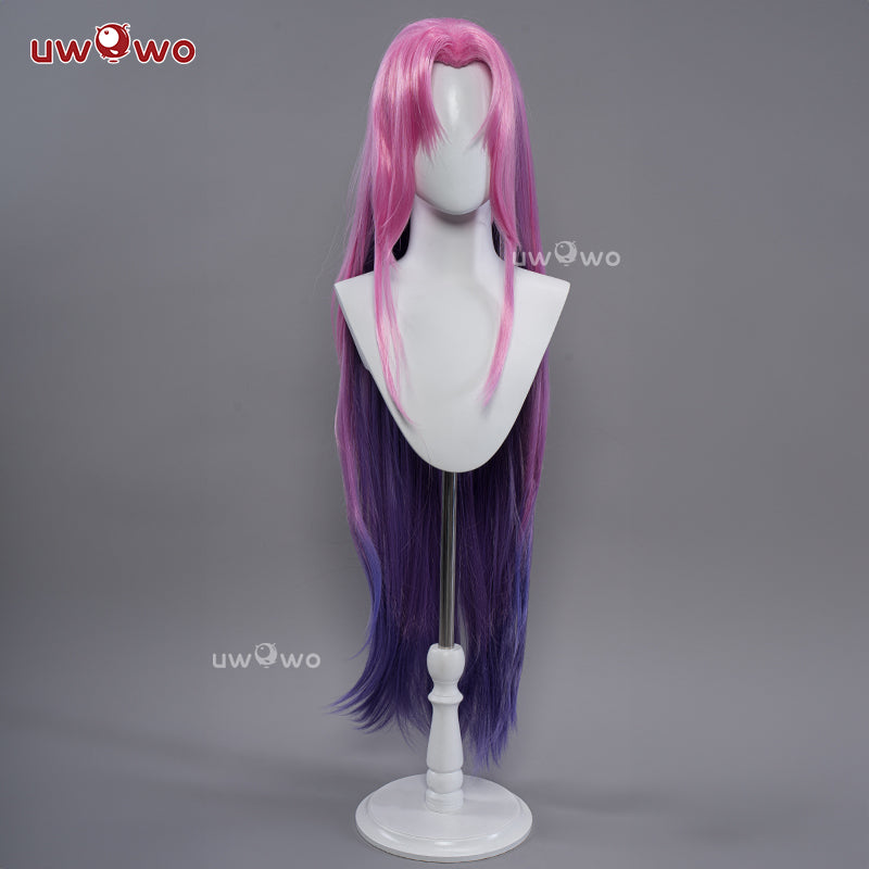 【Clearance】Uwowo Game Rose Cosplay  Wig Long Pink Hair