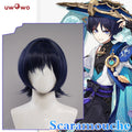 【Pre-sale】Uwowo Genshin Impact Wanderer Scaramouche Sumeru Anemo Cosplay Wig Short Hair