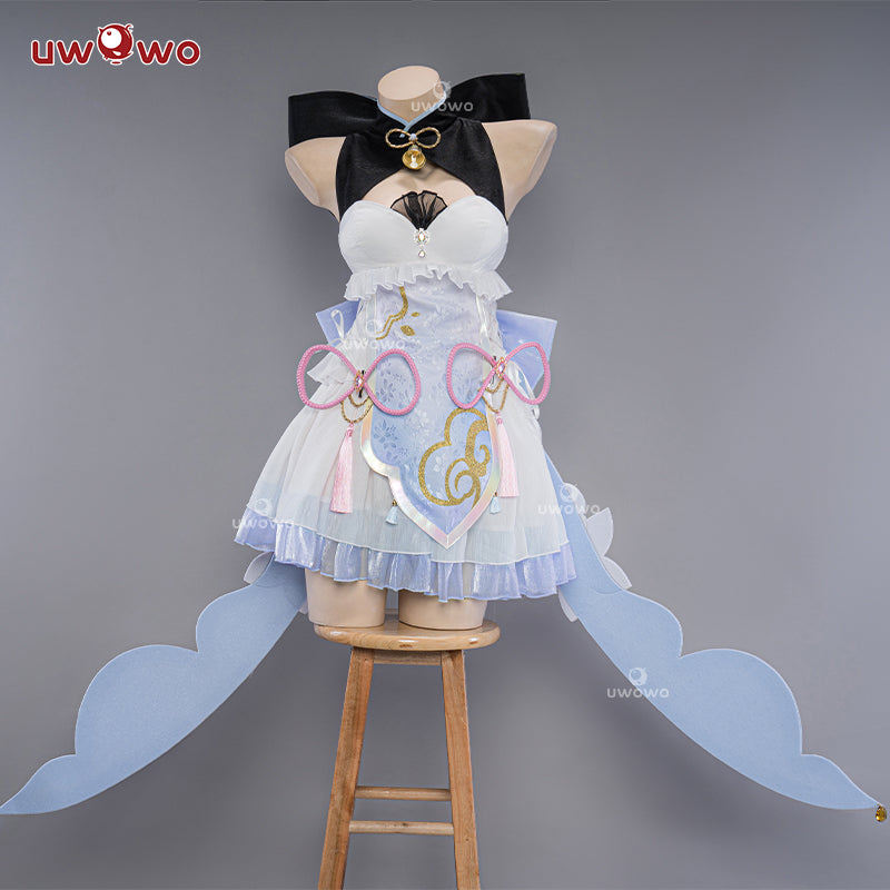 [Last Batch]【In Stock】Uwowo Genshin Impact Fanart Ganyu Little Witch Halloween Cosplay Costume