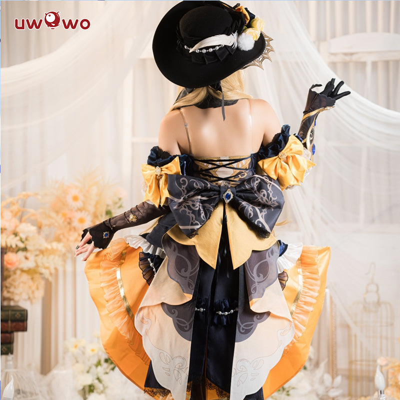 INSTOCK S-3XL Uwowo Genshin Impact Navia Fontaine Rococo Style Dress Cospaly Costume
