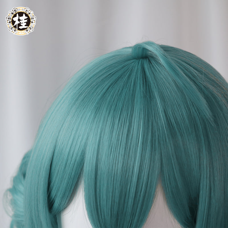 Uwowo Cosplay V Singer  Bunny Fanart. 40CM Green Cosplay Wig