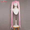 Uwowo V Singer Classic Pink Dress Cosplay Wig Long Pink Hair