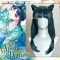 Uwowo Anime The Apothecary Diaries Maomao Frog Green Hanfu Style Hunt Cosplay Wig Long Dark Green Hair