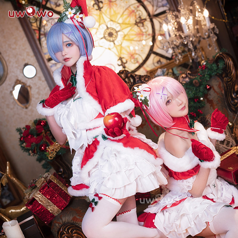 INSTOCK Uwowo Game Re:Zero Lost in Memories Rem Christmas Ver. Cosplay Costume