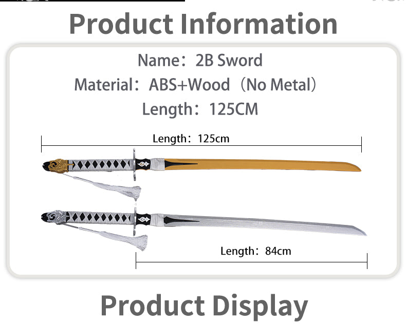 Uwowo Game 2B Cosplay Props Cosplay Sword Cosplay Weapon