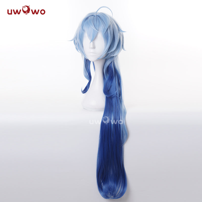 Uwowo Genshin Impact Cosplay Ganyu Wig Gradient Long Hair