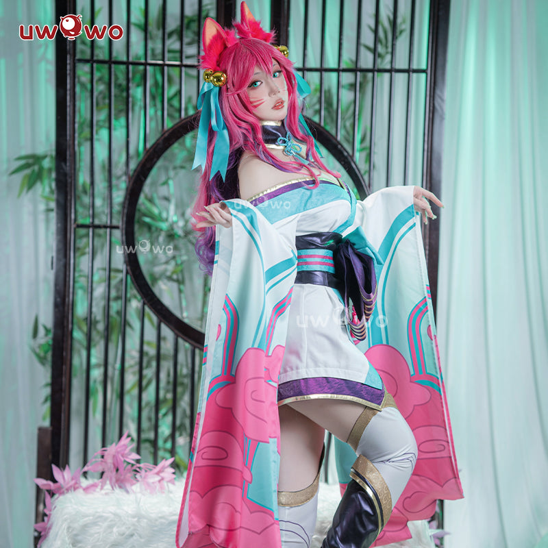 INSTOCK S-3XL Uwowo LOL Spirit Blossom ASU The Nine-Tailed Fox Halloween Cosplay Costume