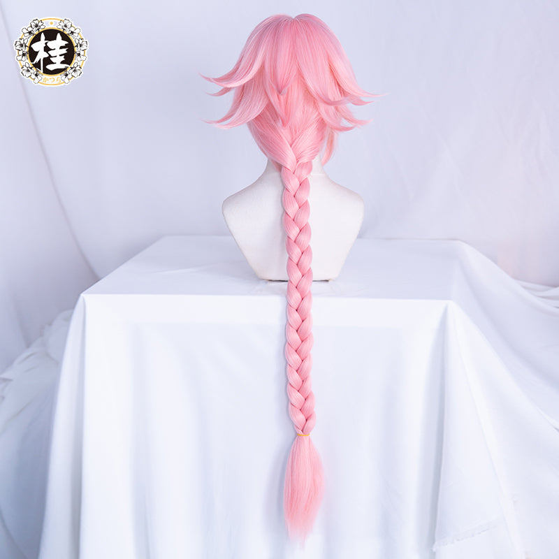 Uwowo Game Fate Grand Order/FGO Astolfo Cosplay Wig 60cm Long Pink Braid hair