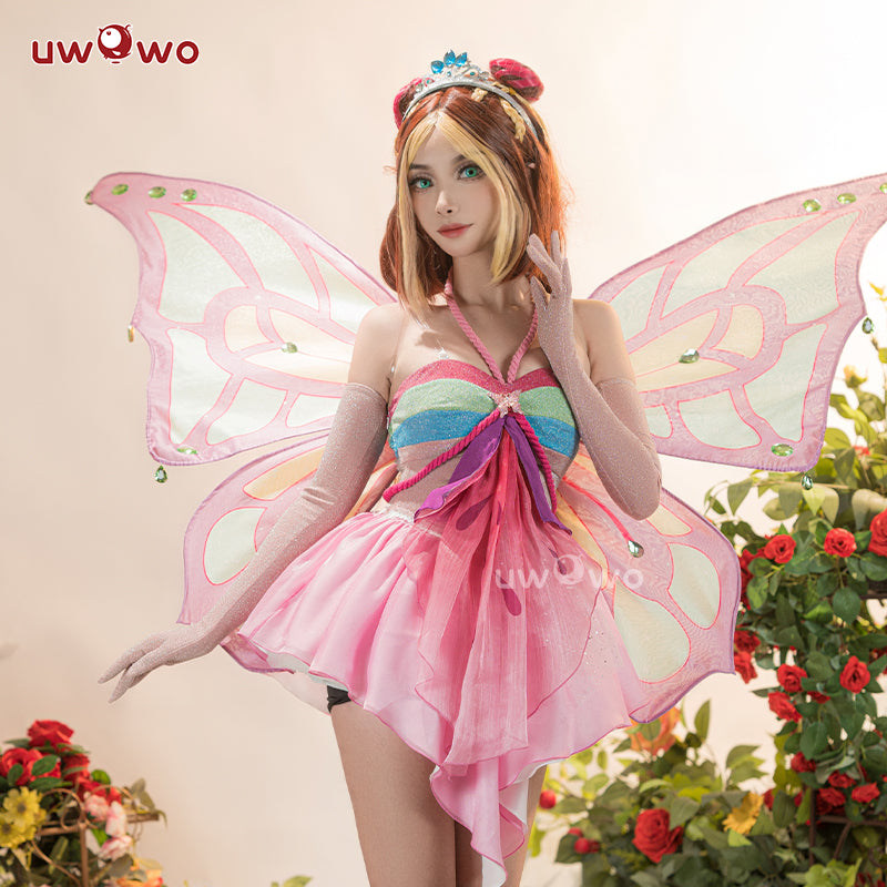 INSTOCK S-3XL Uwowo Flora Cosplay Princess Wings Cosplay Fairy Club Costumes