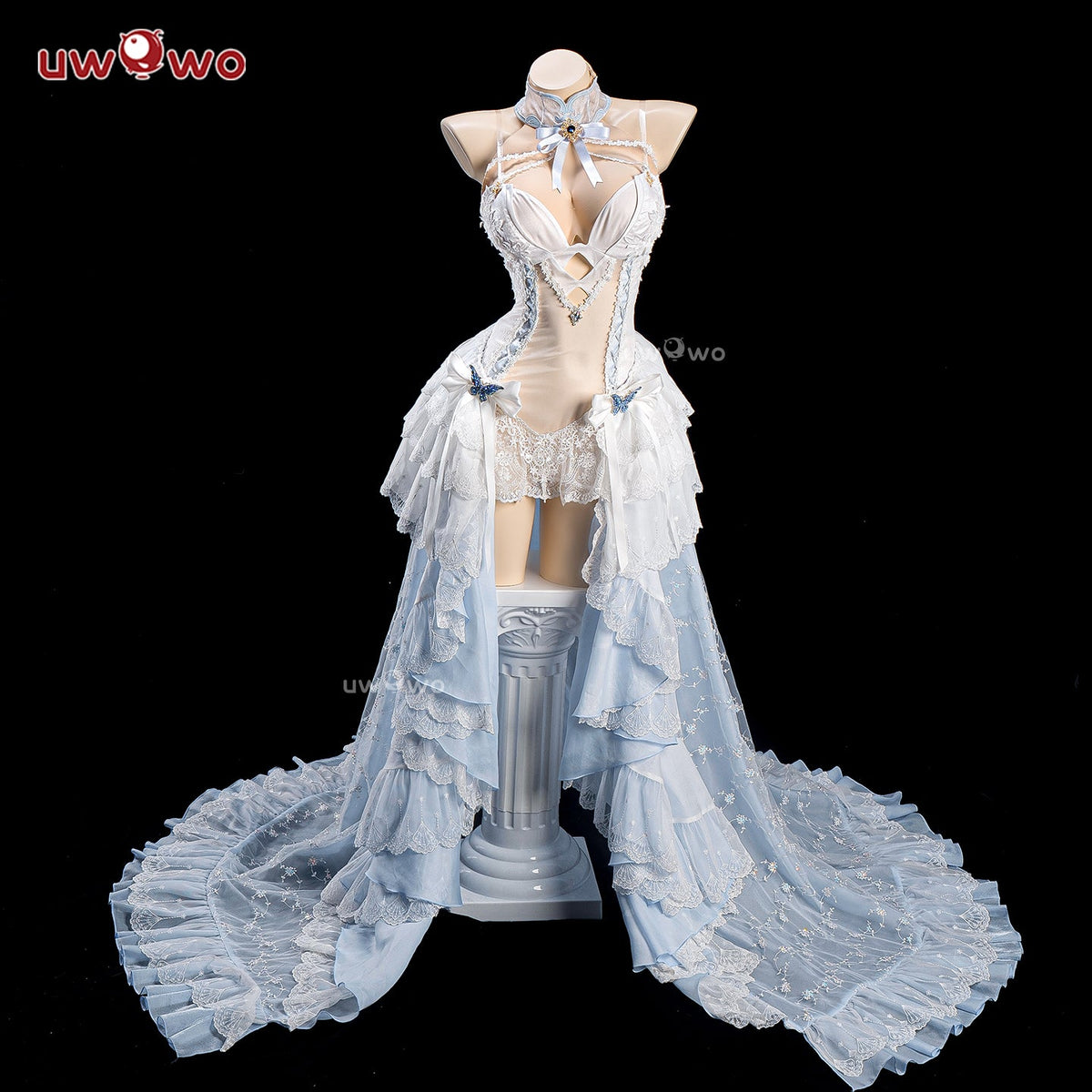 INSTOCK Uwowo Azur Lane Cheshire Oath Wedding Dress Bride Boudoir Cosplay Costume