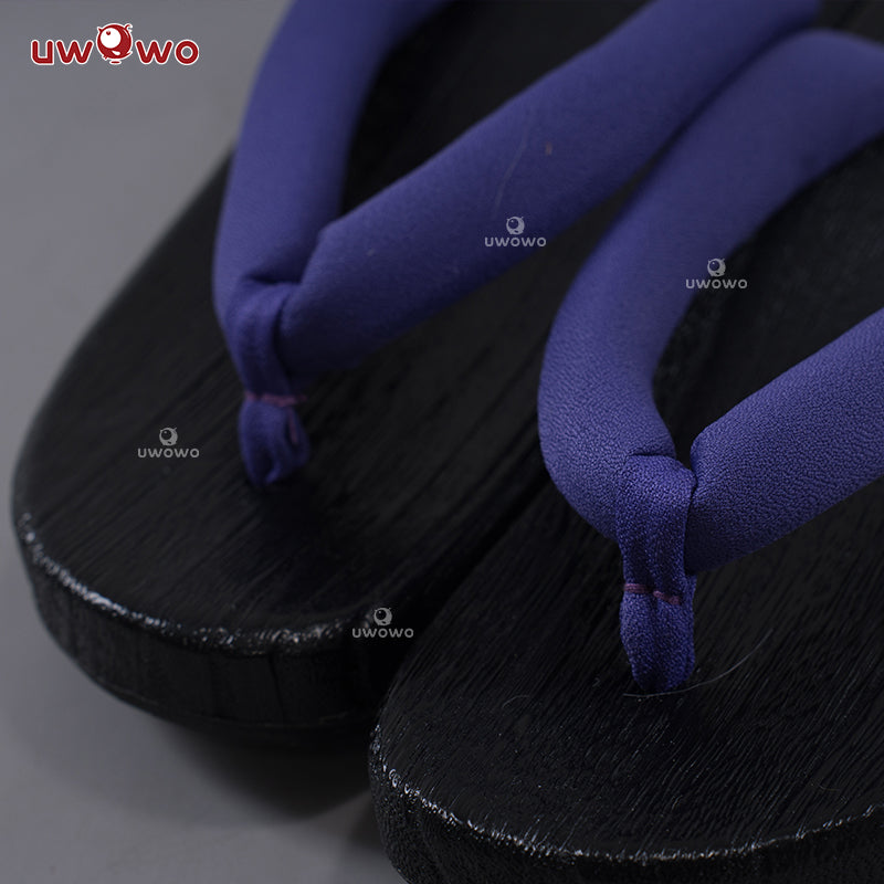 【Clearance】Uwowo Game Azur Lane IJN Musashi Kimono Fox Cosplay Shoes Musashi Clogs
