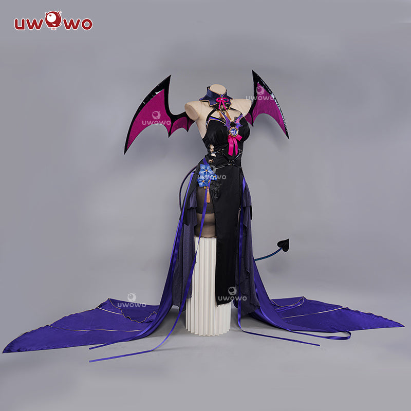 [Last Batch] Exclusive Uwowo Genshin Impact Fanart Raiden Shogun Devil Succubus Gown Halloween Cosplay Costume