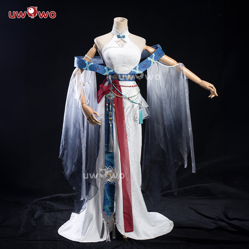 【Clearance Sale】[Last Batch] INSTOCK Uwowo Genshin Impact Fanart Shenhe 'Frostbound Divinity' Cosplay Costume