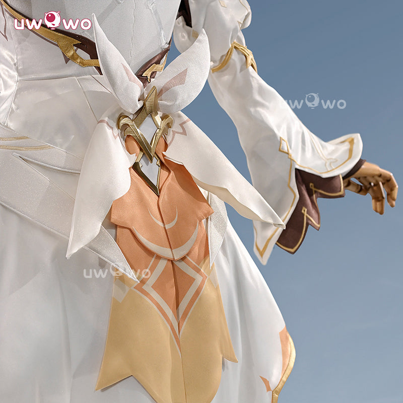 Uwowo Collab Series: Deluxe Genshin Impact Lumine Traveler Skin As Heaven and Earth Are Made Anew Cosplay Cosutme S-XL