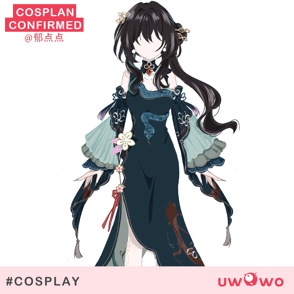 [Last Batch] INSTOCK Uwowo Game Honkai Star Rail Fanart Ruan Mei Ruanmei Qipao Ver. Cosplay Costume