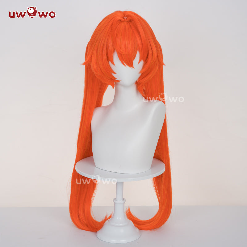 【Clearance】Uwowo Game Zenless Zone Zero Orphie Cosplay Wig Long Orange Hair