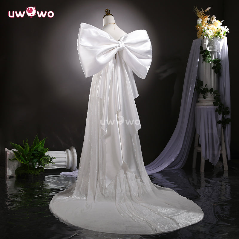 Uwowo Collab Series: Anime Moon Princess White Gown Cosplay Costume S-3XL