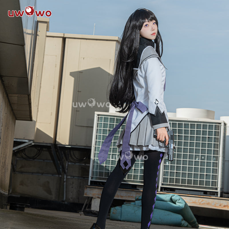 Uwowo Collab Series: Up to 4XL Anime Puella Magi Madoka Magica Akemi Homura Cospaly Costume