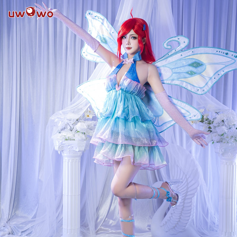 INSTOCK S-3XL Uwowo Bloom Princess Wings Fairy Club Cosplay Costumes