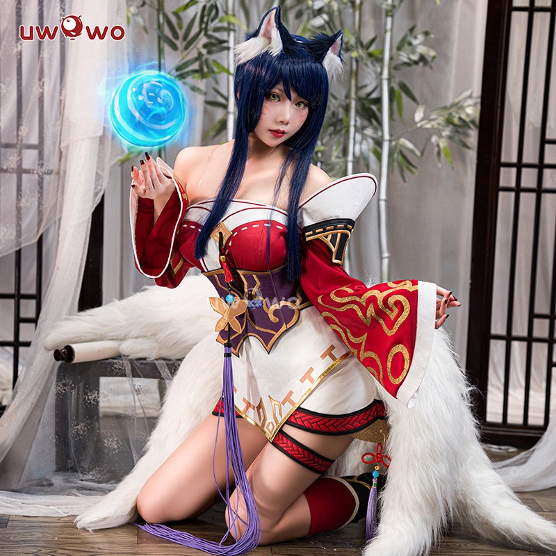 INSTOCK Uwowo Game Champion Nine Tailed Fox Wild Rift WR ASU Halloween Cosplay Costume