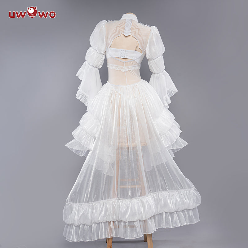【Special Discount】 Uwowo 2B White Wedding Dress Bride Cosplay Costume