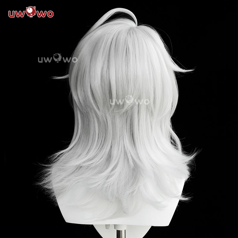 【Pre-sale】Uwowo Game Wuthering Waves WuWa Zani Cosplay Wig Middle Silver Hair