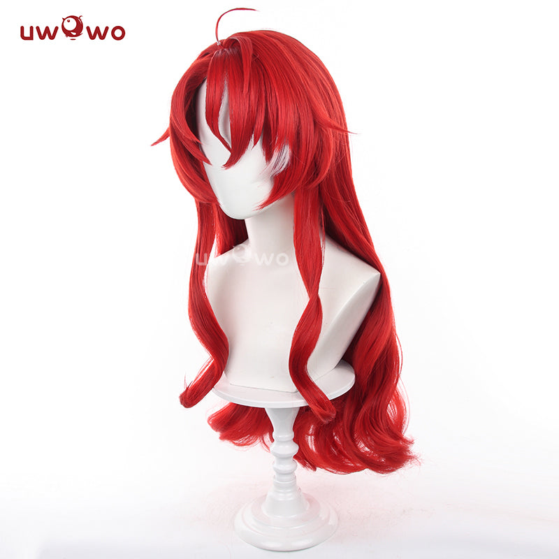 【Clearance】Uwowo Honkai: Star Rail Argenti Cosplay Wig Long Red Hair