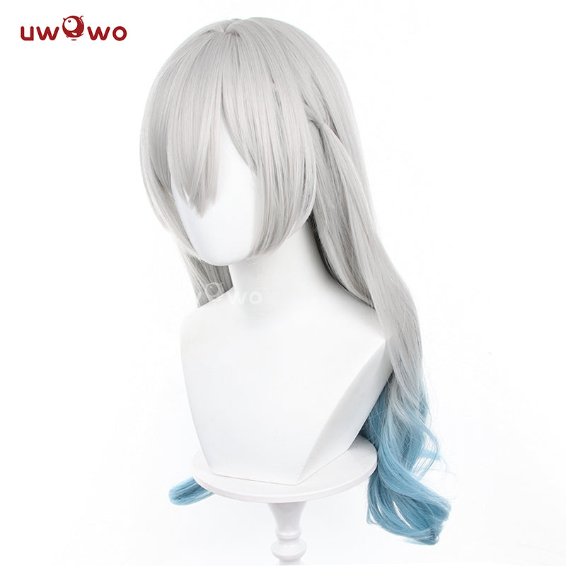 Uwowo Honkai Star Rail Firefly Cosplay Wig Long Silver Blue Hair