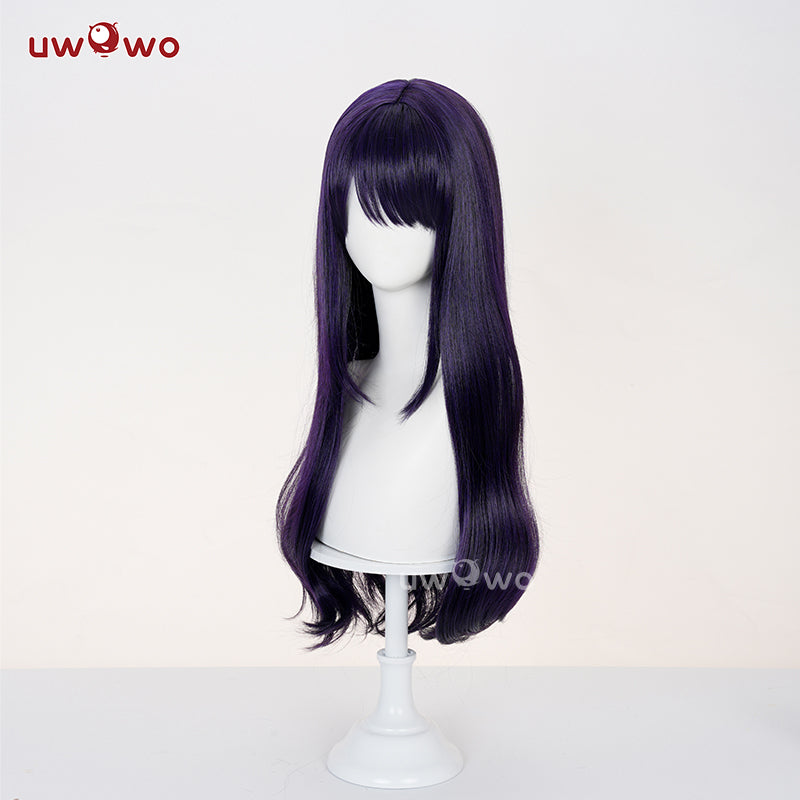 Uwowo Anime S2 Marin Kitagawa Black Bunny Suit Cosplay Wig Long Purple Hair
