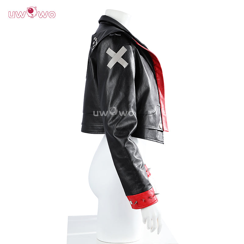 【Clearance】Uwowo Collab Series: LOL Arcane Season 2  Brawler Vi Pitfighter Black Jacket Suit Cosplay Costume