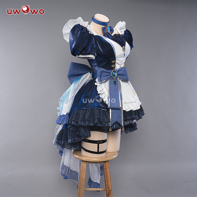 INSTOCK S-3XL Uwowo Genshin Impact Fanart Furina Focalors Hydro Archon Maid Cosplay Costume