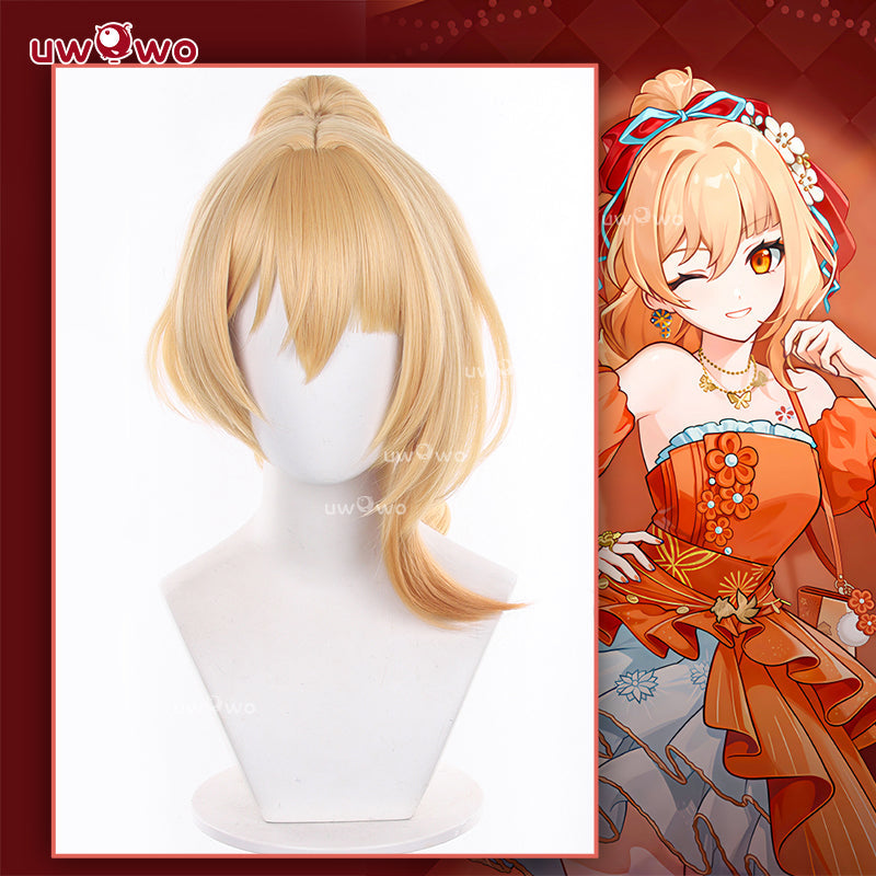 Uwowo Genshin Impact Yoimiya Resplendent Feast Gown Cosplay Wig