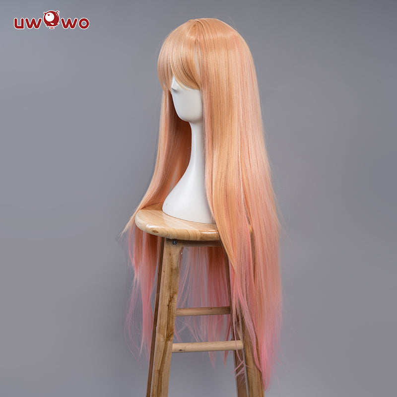 Uwowo Anime Marin Kitagawa Cosplay Wig Yellow-Pink Gradient 80CM Long Hair
