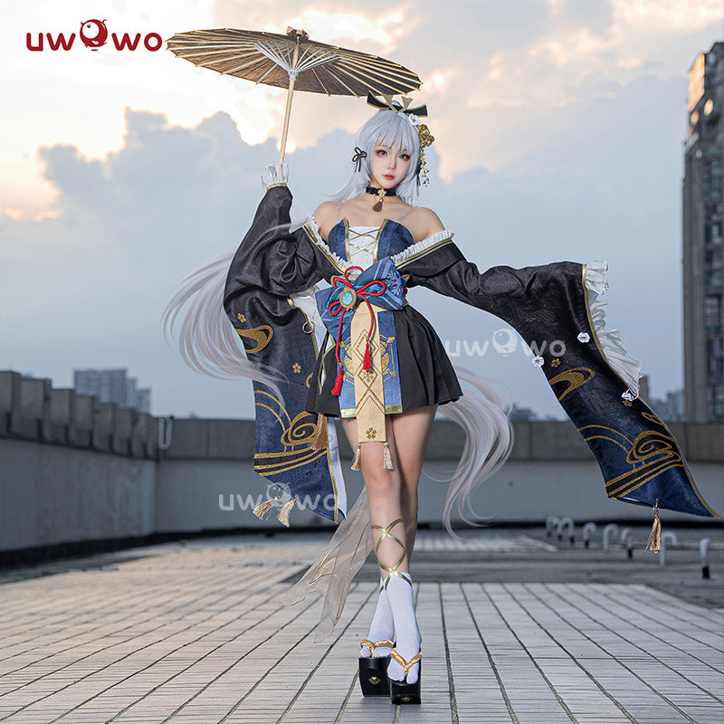 SEP PRESALE Uwowo Genshin Impact Fanart Ayaka 'Yakuza Princess' Kimono Style Cosplay Costume