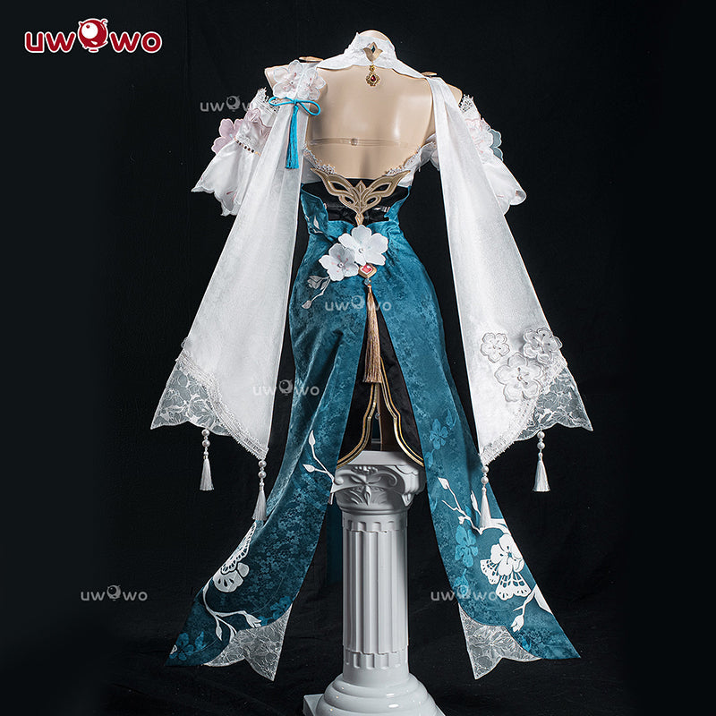 Uwowo Honkai Star Rail Ruan Mei RuanMei Plumblossom Letter Qipao New Skin Cosplay Costume