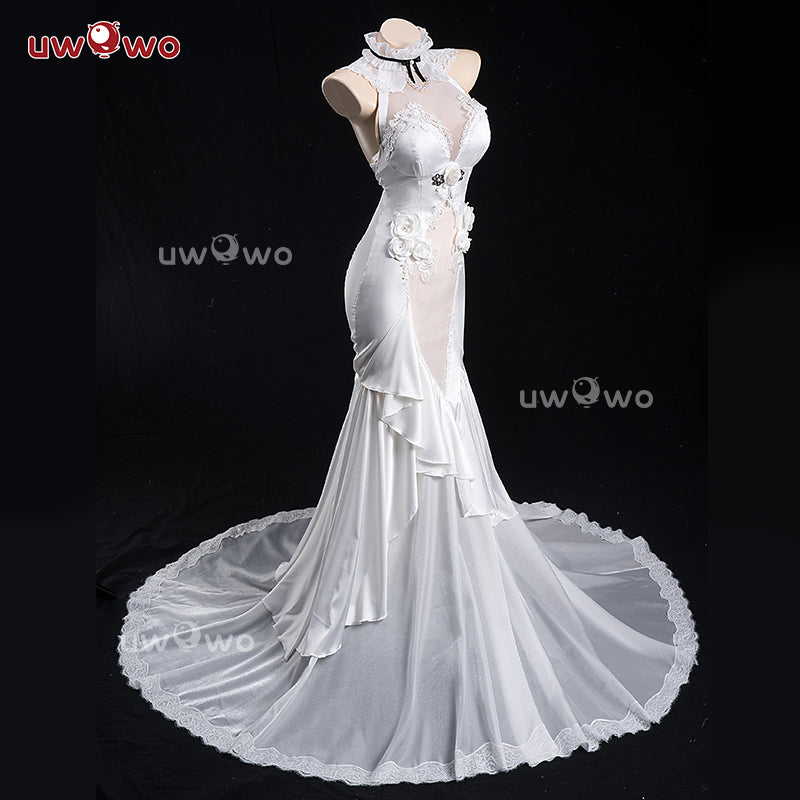 INSTOCK Uwowo Game Azur Lane Amagi Oath Skin Bride Wedding Boudoir Cosplay Costume