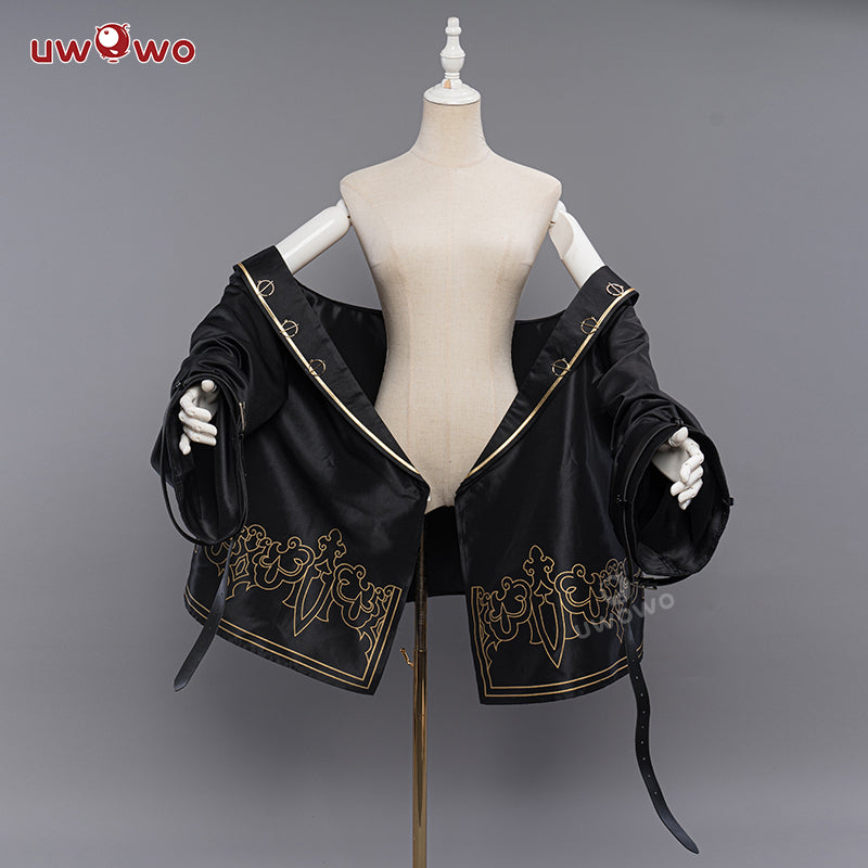 INSTOCK Uwowo  2B Officer Uniform Sexy Fanart Cosplay Costume S-2XL