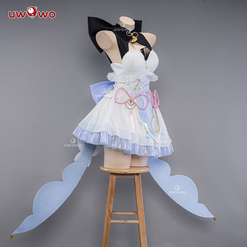 [Last Batch]【In Stock】Uwowo Genshin Impact Fanart Ganyu Little Witch Halloween Cosplay Costume
