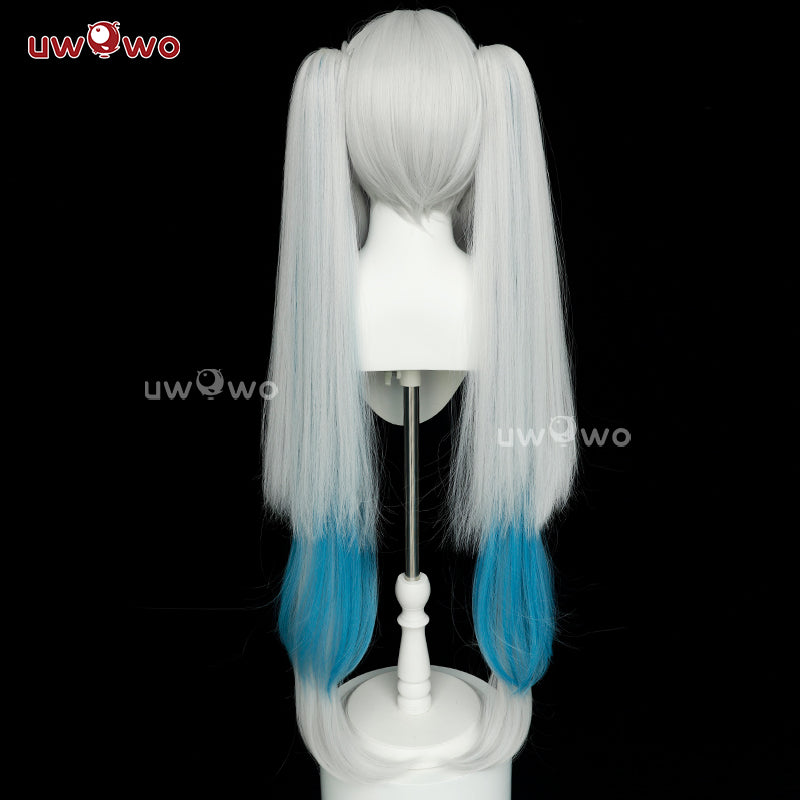 Uwowo Game Wuthering Waves Jinhsi Cosplay Wig Long Grey And Blue Hair