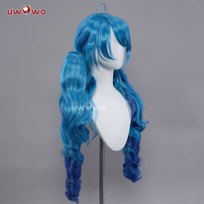 Uwowo Game Cosplay Wig The Hallowed Seamstress Long Blue Hair