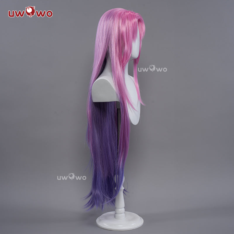 【Clearance】Uwowo Game Rose Cosplay  Wig Long Pink Hair
