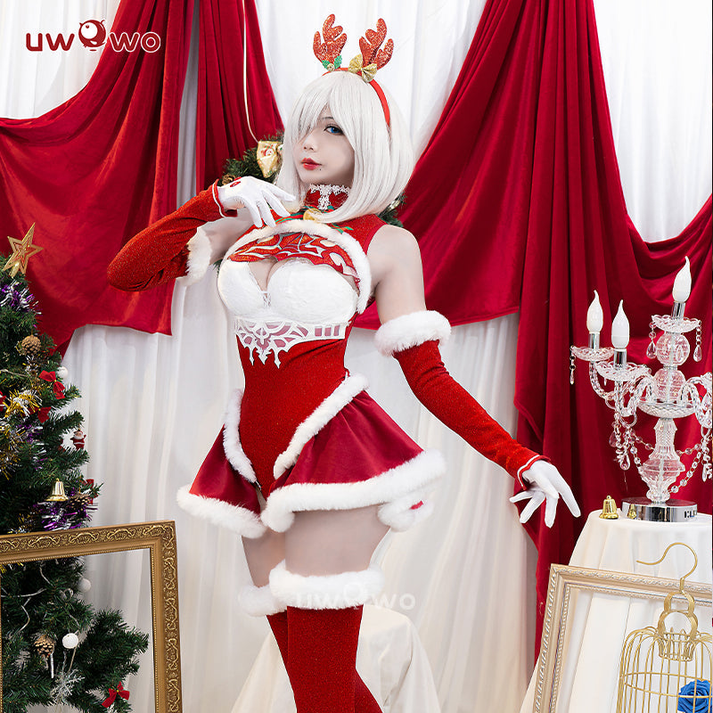 INSTOCK S-3XL Uwowo 2B Red Holiday Christmas Cosplay Costume