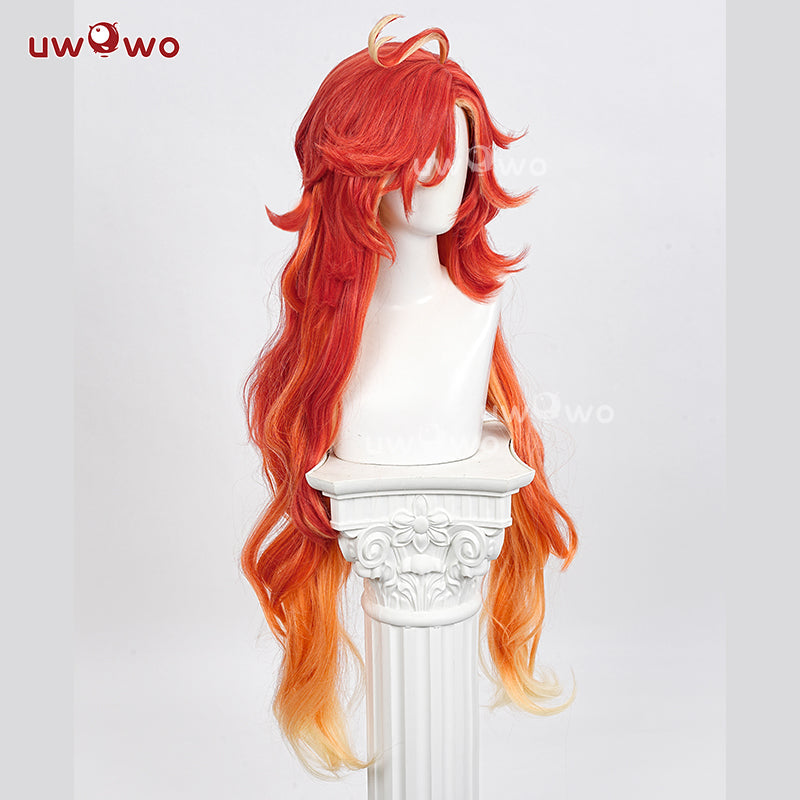 Uwowo Genshin Impact Mavuika Pyro Archon Natlan Cosplay Wig Long Hair