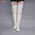 Uwowo 2B White Wedding Dress Bride Cosplay Costume Shoes
